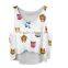 Hot Sale Digital Printed Vest Fashion Women O-Neck Emoji Tank Top