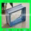 Factory direct sale blue side-coloured cloudy bricks glass,glass block