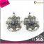 Caroline Jewelry Vintage Decoration Alloy Sunflower Resin Stone For One Dollar Earrings