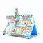New York City style leather flip case for ipad 6 pu leather printing case