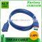 Shenlantuo Factory Direct Sales USB 3.0 Extension Cable A Male to A Female USB 3.0 AM To AF Cable for Data Sync and Charging
