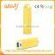 Milk box shape Power Stick Plastic 2600mAh Power Bank Portable Charger power bank