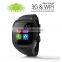 G-sensor E-Compass Gyroscope 1.54 inch 3G WIFI bt 4.0 MTK watch