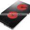 Chinese supplier black vitro double built in ceramic hob in electric stove
