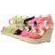 Fashion Summer ladies shoes summer New Open Toe Fish Head Fashion High platform wedge ladies sandals