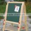 School education dry earser black board magnetic portable whiteboard wooden drawing board for Kindergarden