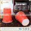 Leading factory coffee drinking ripple paper hot cups with PS lids