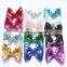 factory high quality hair bows , boutique cheaper hair bows , shabby chiffon bows wholesale