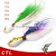 China wholesale jig fishing lure bucktail jig head with hook colorful jig head with skirts jig head fishing lure fishing tackle