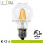 UL certificate 120V CRI90 2200K 2700K E26 Dimmable carbon filament bulb