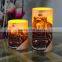 LED crafts candles water sticker style with timer remote ready