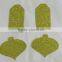 green printed birthday greeting cards with shiny lamination
