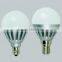 round new design aluminum/ plactic/PMMA color changing led light bulb, E14 E27 led bulb pcb,e9 led bulb for living room