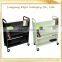 school library furniture 2 tiers metal V-shape book carrier cart/Modern Library Furniture metal book trolley