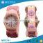 Lovely type high quality color silicone material custom watches for children