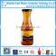 glass bottle paper label