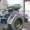 worm gear Three eccentric metal hard butterfly valve with pneumatic actuator