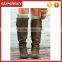 A-93 girl ruffle lace boot socks leg warmers with lace trim button slouchy lace leg warmers