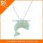 925 silver jewelry necklace with charming flower opal pendant necklaces