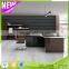 2016 Latest Modern American Simple Style Office Furniture Manager Office Use Manager Executive Desk With Aluminum Edge-banding