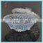 fancy round clear cheap antique glass fruit bowl with glass lid