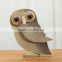 Timber handmade animal shape wood craft owl for table decor