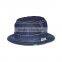 2016 Customized New Fashion Classic Street Wear Plain Blank Distressed Worn Out Denim Fitted Bucket Hat
