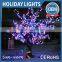 3.5m Purple Artificial Light Up Cherry Trees