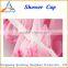 Hot Pink Waterproof PVC Shower Cap For Women