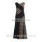 OEM Hot Selling Elegant New Fashion Black Ladies Maxi Dress