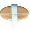 Hand held bamboo bristles bath brush