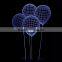 3D Optical Illusion Ballon Night Lamp Night Light 10 Colorful LEDs Ultra-thin Acrylic Light Panel AA Battery or DC 5V