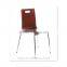 TDC-132 Plywood Seat and Chrome Leg Chair With K.D.frame