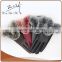 Warm Lined Stripe Red Back Cow leather Racing Gloves For Women