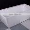 TB-B825 Rectangular freestanding acrylic bathroom tub from Hangzhou Sanitary China