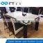 TB modern white marble strong stone paper top table set