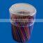 500pcs wooden colored toothpicks