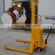 mini hydraulic manual oil drum Lifter For Forklift