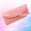 2015 factory wholesale genuine leather wallet with three fold design for ladies