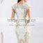 Direct Supply From Factory Nice Lace Appliqued Knee Length Mother of The Bride Dress