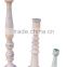 factory selling BSCI&FSC&SA8000 floor standing wooden pillar candle holders for wedding