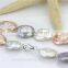 Fashion Colorful Pearl Necklace AA 20mm Coin Pearl Necklace