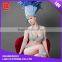 New style handmade blue sexy crystal beaded feather carnival doll dress