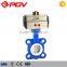 cast iron pneumatic wafer PTFE seat butterfly valve