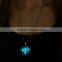 Halloween 2016 new fashion jewelry beaded chian 3 samll rabbit mouse photo glowing pendant necklace Christmas gift