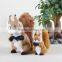 personalized custom plastic life size squirrel squeak toy figurine