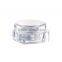 Rotating Cover Single Wall Square Cosmetic Jar