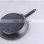High quality carbon steel frying pan with steel handle