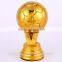 Wholesale resin gold plated football trophy soccer