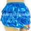 Baby Shiny Royalblue Ruffle Bum Bloomers For Kids,Baby Ruffle Bum Diaper Cover,Newborn Photo Prop-Baby Sequin Nappy Cover Shorts